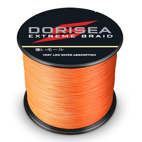Extreme Braid 100% Pe Orange Braided Fishing Line 109Yards-2187Yards 6-550Lb Test Fishing Wire Fishing String Superline - size: 100m/109Yards 30lb/0.26mm
