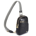 INICAT RFID Blocking Sling Bag, Anti Theft Crossbody Bag for Women Compact Travel Purses Leather - color: Black Antitheft