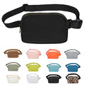 VOROLO Fanny Pack For Women And Men Crossbody Bag Belt Bag Black | Adjustable Strap Graduation Gifts Lightweight Travel Running - color: Black