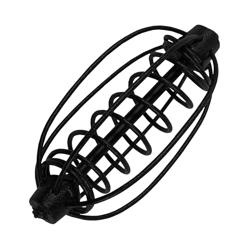 10pcs Spring Fishing Feeder Carp Сrucian Bream Tackle Cage - color: Black, size: 25g