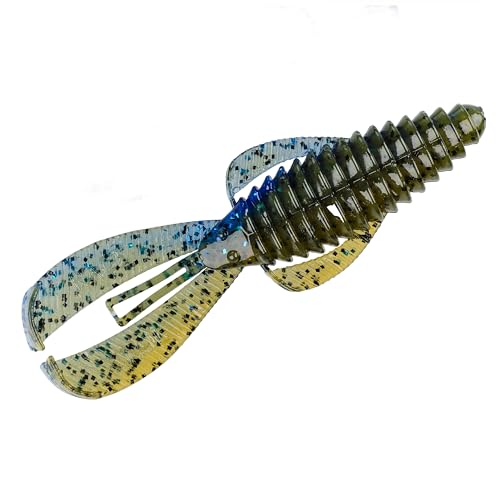 Strike King Rage Bug Fishing Lure, Soft Plastic Grub, Unique Design, Subtle Action - color: Okeechobee Craw