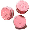 Extra Small Single Pill Box for Purse (3 Pack), Aluminum Screw Top Pill Container, 3 Times a Day Portable Waterproof Single Pill Case for Vitamins, Fish Oils, Supplements (Pink) - color: Pink