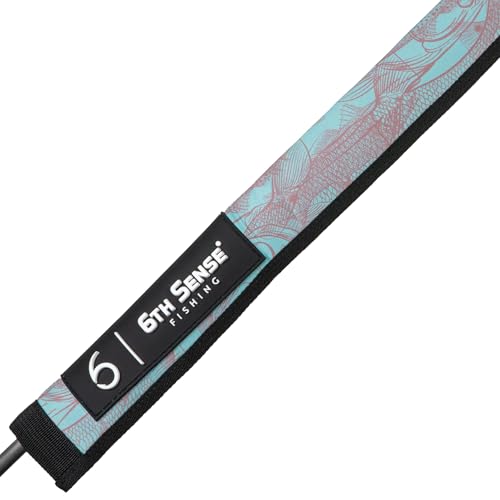 6th Sense ProSix Rod Sleeve – Hook-Resistant Neoprene Covers for Superior Durability, Color-Coded Rod Storage or Organization, Floating Material (Inshore Tropics, Baitcasting) - color: Inshore - Tropics, style: Baitcasting