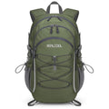 RealCool 30L Lightweight Hiking Backpack, Waterproof Daypack for Camping | 210D tear-resistant nylon, breathable shoulder and back panel, Multi-Compartment,hydration system,reflective strip,bungee net - color: Army Green, size: 30L