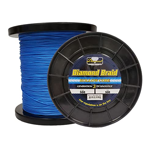 MOMOI Diamond Braid Gen III Hollow Core (Multi Sizes, 3 Colors) - color: Blue, size: 74550