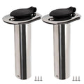 2PCS Flush Mount Fishing Rod Holder Stainless Steel, 90 Degree