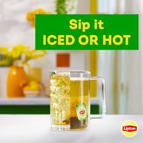 Lipton Peach Green Tea 6-Pack Flavored Tea Bags with Caffeine and Flavonoids, 120 Count Unsweetened Hot or Iced Tea Bags for Tea Lovers, Rainforest Alliance Certified - size: 120 Tea Bags (Pack of 6)