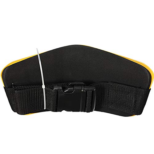 TIHOOD Fighting Rod Pole Holder Adjustable Waist Gimbal Belt Padded Fishing Waist Belt Professional Fishermen Gimbal Pad - color: Yellow