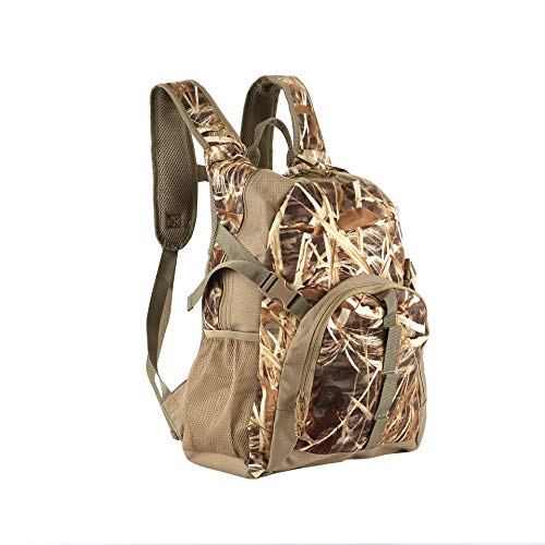 AUSCAMOTEK Camo Backpacks for Hunting Accessories Fishing Hiking Camping Camouflage Bag Small Day Pack for Men - color: Grass Camo