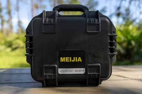 MEIJIA Premium Waterproof Hard Compact Camera Case,Hard Protective Case with customizable fit foam,Full Protection with Light&Convenient Design,Elegant Black (11.8"x9.82"x7.75") - size: 11.8"x9.82"x7.75"