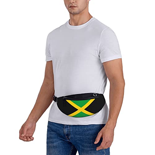 Flag of Jamaica Fanny Pack Crossbody Waist Bag Pack for Men Women. Belt Bag for Travel Walking Running Hiking Fishing. - color: Flag Of Jamaica