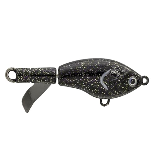 Strike King Bitsy Chickin Fishing Lure, Topwater Plopper, 2 1/2-Inches, 1/4-Ounce - color: Black Lab