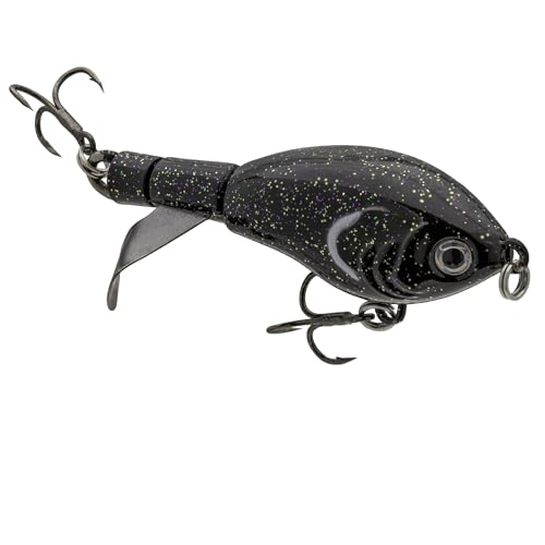 Strike King Bitsy Chickin Fishing Lure, Topwater Plopper, 2 1/2-Inches, 1/4-Ounce - color: Black Lab