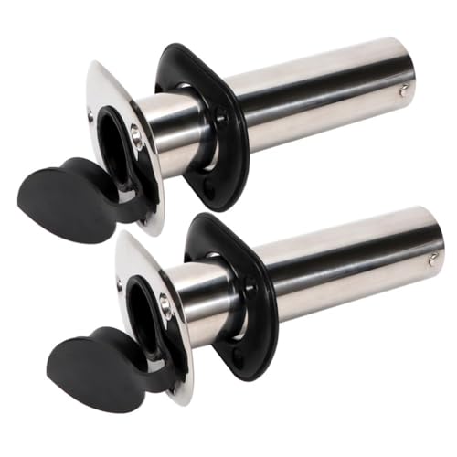 2PCS Flush Mount Fishing Rod Holder Stainless Steel, 90 Degree