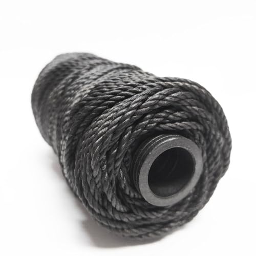 Just For Nets Twisted Tarred Nylon Bank Line Twine, Black, 1lb Spool - Heavy Duty String for Net Repair, Camping, Trot Line Fishing, Bushcraft Cordage (#60-1lb Spool) - size: #60 - 1lb Spool