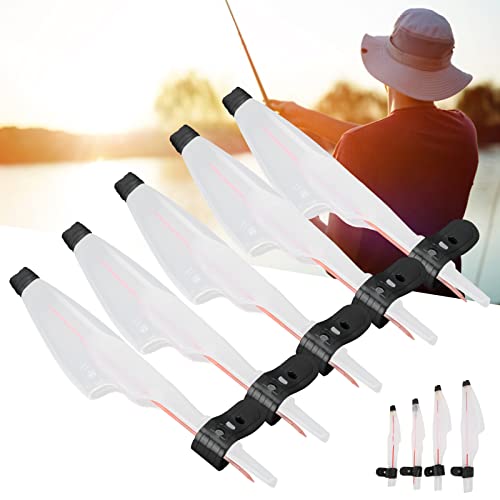 Milltrip Fishing Rod Tip, 5pcs Plastic Telescopic Fishing Rod Tip Cover Fishing Pole Top Protector for Sea Fishing Accessories(4) - size: 4