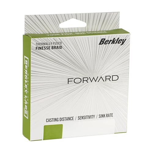 Berkley Forward Braid Fishing Line - color: Low-Vis Green, size: 4 lb - 150 yd