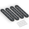 Kayak Track Rail - Low Profile Design for Fishing Rod,Cup Holders and Paddle Holders | High-Strength Nylon & Stainless Steel 304 | Kayak Accessories Mount Track & Rail System for Kayak - style: 9inch,4pcs