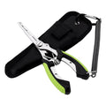 BOXOB Fishing Pliers, Metal Fishing Pliers Saltwater Fishing Pliers Hook Remover Needle Nose Pliers Fishing Multifunctional Tool Accessories Fishing Gear and Gifts for Men - style: Green Handle