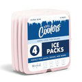 Cool Coolers by Fit & Fresh Slim Ice Packs, Quick Freeze Reusable Ice Packs for Lunch Boxes & Coolers, Long-Lasting, Space Saving Lunch Ice Packs, Light Pink, 4Pk - color: Light Pink (4 Pack)