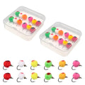 Fly Fishing Flies Kit,24 PCS Brass Beadhead Bug Egg Floating Fly Lure for Bass Trout Salmon Fishing Steelhead - color: Model B