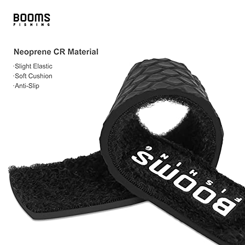 Booms Fishing RS3 Fishing Rod Wrap Pole Straps， Hook & Loop Fishing Rod Belts, Fishing Rod Ties for Casting Rods, Spinning Rods and Fly Rods - style: G: Black_5.9"_6pack