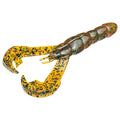 Strike King Rage Tail Craw - color: Amber Green Black, size: 0.145 inch