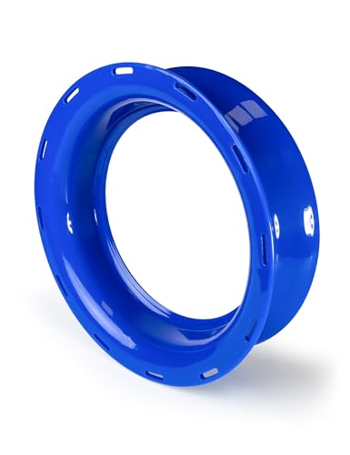BLUEWING Fishing Yoyo Spool Cuban Hand Reel Yo-yo Spooler for Line and Leader Storage Fishing Coiling Plate - color: Blue 7in