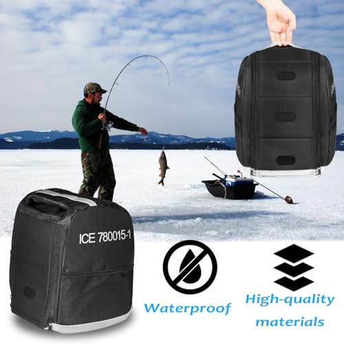 780015-1 Compatible with Humminbird ICE Flashers ICE 35, ICE 45, ICE 55 Models, CC ICE Fishing Flasher Soft Sided Carrying Case Storage Travel Bag for Portable GPS Navigators
