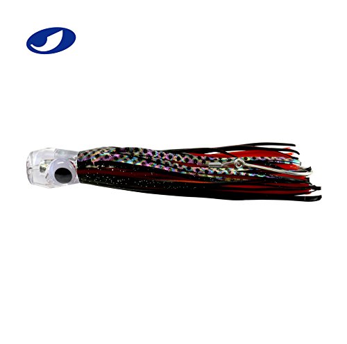 OCEAN CAT 6 Pcs Trolling Lures With Hooks for Marlin, Tuna, Mahi Mahi - 6 Inch - Free Mesh Bag Included - color: combined color