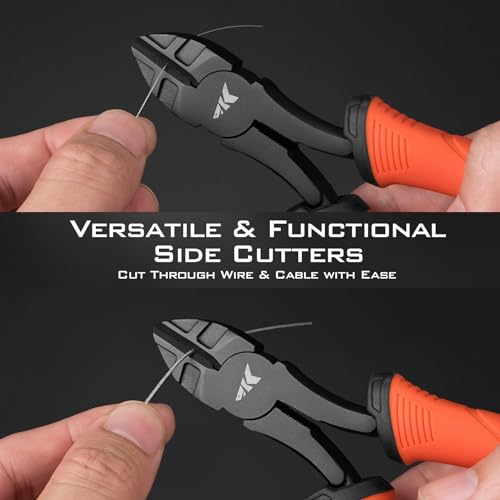 KastKing Paradox Fishing Pliers, Angled Fish Lip Gripper, Saltwater Resistant 420 Stainless Steel Fishing Tools, Fishing Pliers Hook Remover with Ergonomic Handle, Fishing Gifts for Men - style: C:6'' Wire Cutters