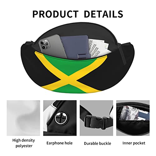 Flag of Jamaica Fanny Pack Crossbody Waist Bag Pack for Men Women. Belt Bag for Travel Walking Running Hiking Fishing. - color: Flag Of Jamaica