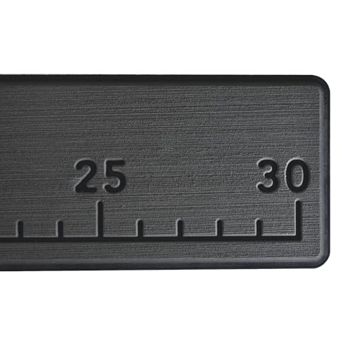 30" Fish Ruler for Boats, 32x5 EVA Foam Measurement Board with Peel and Stick Adhesive Backing, Easy-to-Read Fish Sizing Ruler for Boats, Yachts, Kayaks, and Personal Watercraft (Charcoal) - color: Charcoal