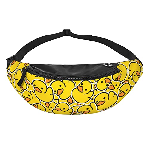 Cute Rubber Ducky Fanny Pack Crossbody Waist Bag Pack for Men Women. Belt Bag for Travel Walking Running Hiking Fishing. - color: Cute Rubber Ducky