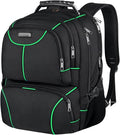VECKUSON Laptop Backpack, 15.6 Inches, Green, Unisex, Waterproof, USB Charging Port, Insulated, TSA Approved, Anti-Theft, Durable Polyester Nylon Fabric - color: Green