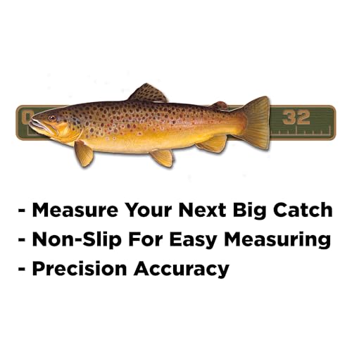 USATuff SeaDek EVA Foam Fish Measuring Ruler for Boat, Fishing, Kayak | Adhesive Backing Peel & Stick - 36" OliveGreen-Mocha - color: OliveGreen-Mocha, style: 36 inch