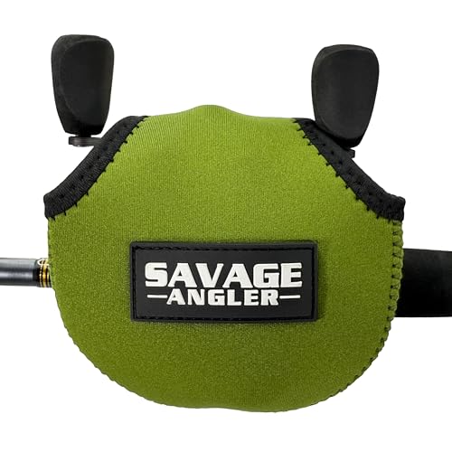 Neoprene Baitcast Reel Cover, Fishing Reel Protector, Fishing Reel Cover, Baitcaster Case, Low Profile Baitcaster Case, Casting Reel Covers, 50 100 200 Series Baistcasters (1, Green) - color: Green