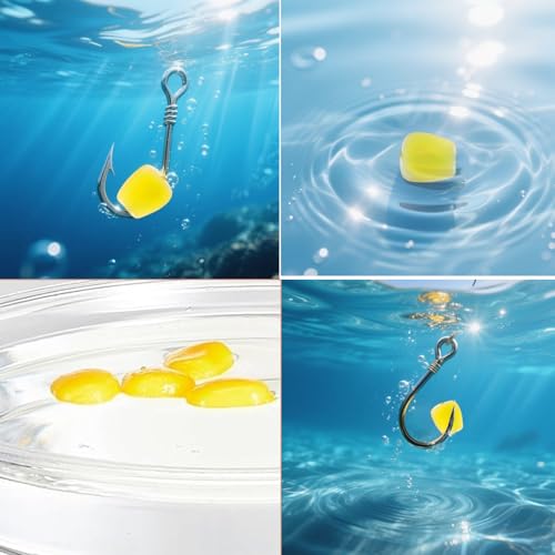 100 Pcs Carp Bait Lure Set Artificial Boilies Fishing Bait with Fake Corn Lures Equipment High Attraction Carp Fishing Baits for Freshwater Fishing