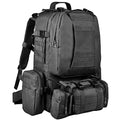 CVLIFE Tactical Backpack Military Army Rucksack 60L Large Assault Pack Detachable Molle Bag - color: 02-black