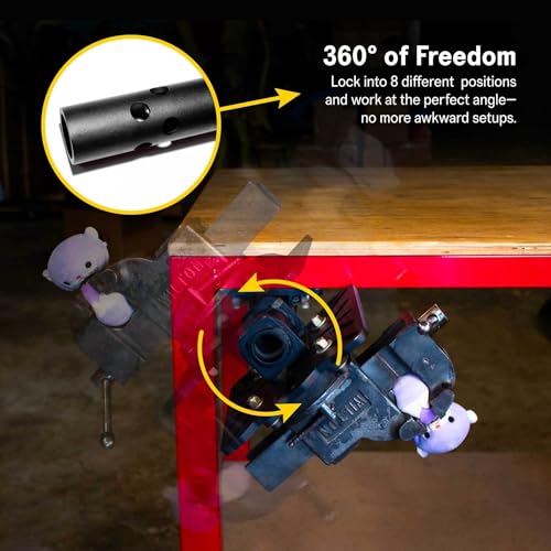 SST® Roto-Mount – 360° Rotating Bench Mount for Vises, Grinders & Notchers – Quick-Release Tool System – Grade 8 Hardware, DOM Tubing & Laser-Cut Steel – Weather & Corrosion Resistant - style: Roto-Mount