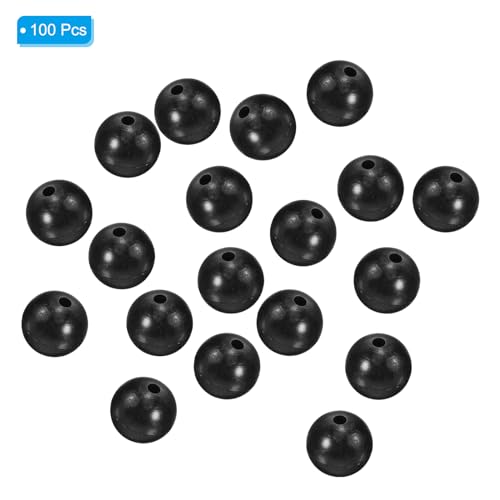 PATIKIL Fishing Beads, Soft Plastic Round Rubber Fishing Bait Eggs Rig Beads Tackle Lures Accessories with Storage Box - size: 12mm
