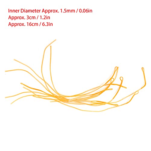 Fly Fishing Line,Fly Fishing Leaders,10 Pieces Fly Line Leader,Fly Line Loop Connectors Braided Leader with Snaps, 20LB Fly Fishing Leader Connection Spool for Shotgun Tail Plate Cables(Orange),