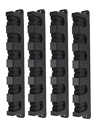 Horizontal Fishing Rod Rack Holders Wall-mounted Fish Pole Holder for Garage & Boat 6-Rod Storage Racks -1 Pair Rod Holder Rod Holder (2 Pair Horizontal Black) - color: 2 Pair Horizontal Black