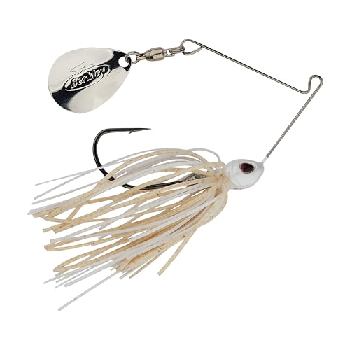 Berkley Power Blade Standard Fishing Spinnerbaits - color: White/Silver, size: 1/8 oz - Colorado