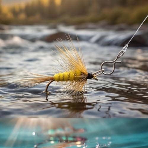 Fly Fishing Snaps and Clips – Quick-Release Durable Stainless Steel No-Knot Snap Connectors for Fast Lure and Fly Changes, Lightweight and Rust-Resistant Terminal Tackle Tools - color: clip_silver, size: S50PCS