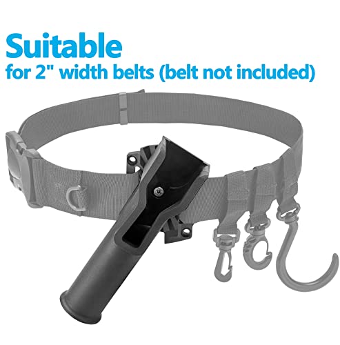 Fishing Rod Holster, Fishing Waist Belt Rod Holder, Adjustable Pole inserter for Spinning Casting Reel Outdoor Fishing - color: Rod Holder with Mounting Base