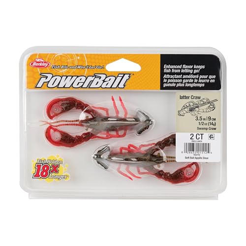 Berkley PowerBait Clatter Craw Fishing Soft Bait - color: Swamp Craw