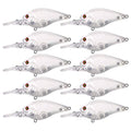 25pcs Fishing Crankbait Blanks,Unpainted Fishing Lures Blank Minnow Crankbaits Hard Bait Bodies Set 9cm 10.9g