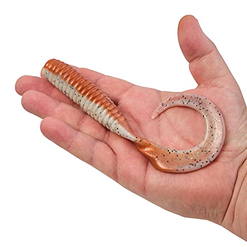 Berkley Gulp! Grub Saltwater Fishing Soft Bait - color: New Penny, size: 8- Inch