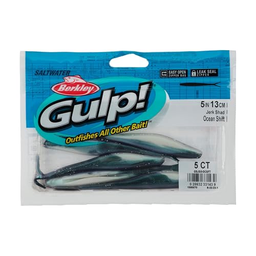 Berkley Gulp! Saltwater Jerk Shad Fishing Soft Bait - color: Ocean Shift, size: 5"